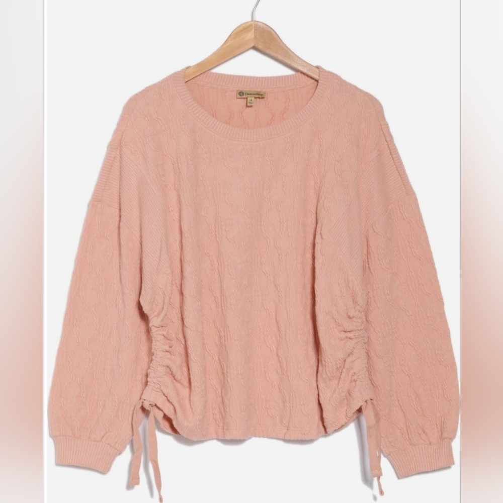 Democracy Pale Pink Crew Neck Sweater